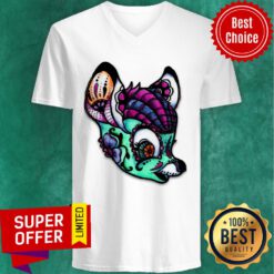 Bambi Dia De Los Muertos Day Of The Dead Sugar Skull V-neck