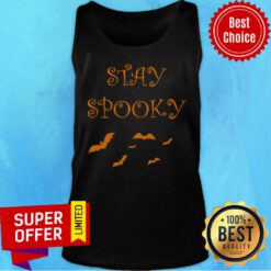 Bat Stay Spooky Retro Halloween Day 2020 Tank Top