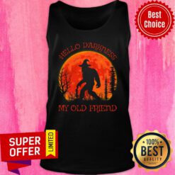 Bigfoot Hello Darkness My Old Friend Tank Top