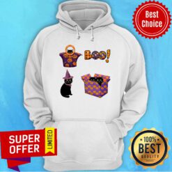 Black Cat Boo Happy Halloween Day 2020 Hoodie