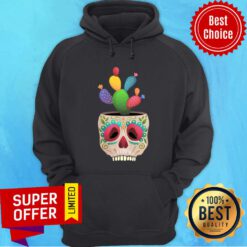 Cactus Day Of Dead Dia De Muertos Sugar Skull Hoodie