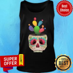 Cactus Day Of Dead Dia De Muertos Sugar Skull Tank Top