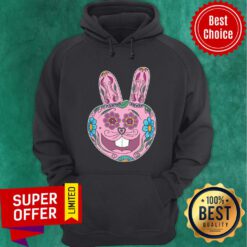 Caprice The Crudely Drawn Bunny Sugar Skull Day Of The Dead Hoodie