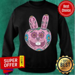 Caprice The Crudely Drawn Bunny Sugar Skull Day Of The Dead Sweatshirt