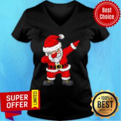 Christmas Dabbing Santa Claus Xmas V-neck
