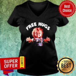 Chucky Free Hugs Halloween V-neck