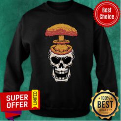 Dia De Los Muertos Day Of The Dead Skull Head Nuke Sweatshirt