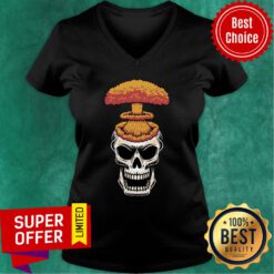 Dia De Los Muertos Day Of The Dead Skull Head Nuke V-neck