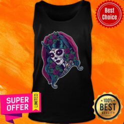Dia De Los Muertos Mexian Catrina Lady Tank Top