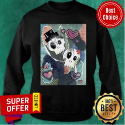 Dia De Los Muertos Paper Skull Couple Day Of The Dead Sweatshirt