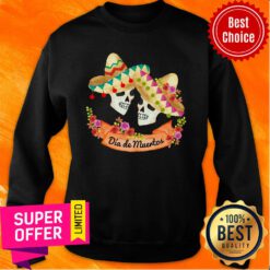 Dia De Muertos Skull Sombrebo Sweatshirt
