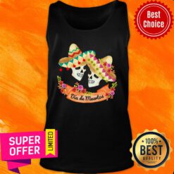 Dia De Muertos Skull Sombrebo Tank Top