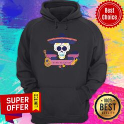 Dia De Muertos Sugar Skull Guitar Hoodie