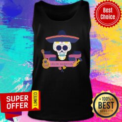 Dia De Muertos Sugar Skull Guitar Tank Top