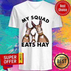 Donkey My Squad Eats Hay V-neck