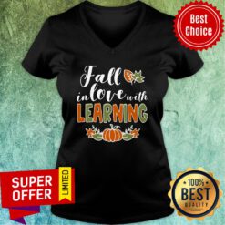 Fall In Love With Learning Pumpkin V-neck