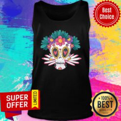 Flower Sugar Skull Dead Day Tank Top