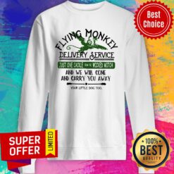 Flying Monkey Delivery Service Just One Cackle From The Wicked Witch Sweatshirt
