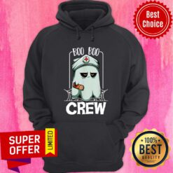Ghost Nurse Boo Boo Crew Halloween Hoodie