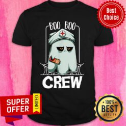 Ghost Nurse Boo Boo Crew Halloween Shirt