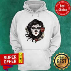 Girl Dia De Los Muertos Sugar Skull Day Of The Dead Hoodie