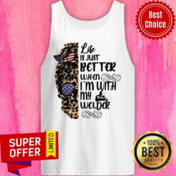 Girl Skull Leopard Life Is Just Better When I’m With My Welder Tank Top