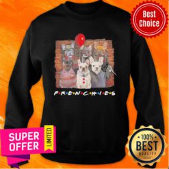Horror Character Dog Frenchies Friends Halloween Sweatshirt