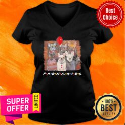 Horror Character Dog Frenchies Friends Halloween V-neck