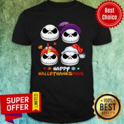 Jack Skellington Happy Hallothanksmas Shirt