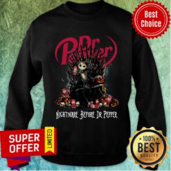 Jack Skellington Nightmare Before Dr Pepper Halloween Sweatshirt