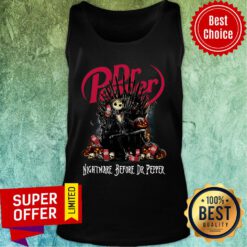 Jack Skellington Nightmare Before Dr Pepper Halloween Tank Top