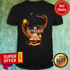 My Patronus Is A Cat Witch Pumpkin Halloween Shirt