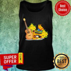 Party Tequila Guitar Day Of The Dead In Mexican Holiday Tank Top