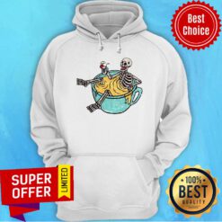 Skeleton Drinking Coffee And Shower Dia De Los Muertos Day Dead Halloween Hoodie