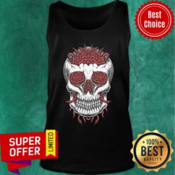 Skull Head Worm Dia De Los Muertos Day Of The Dead Tank Top