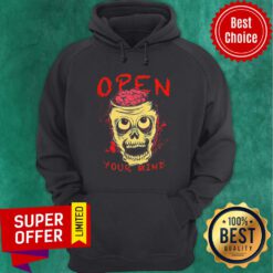Skull Open Your Mind Halloween Hoodie