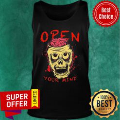 Skull Open Your Mind Halloween Tank Top