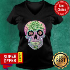 Sugar Skull Day Of The Dead Dia De Los Muertos V-neck