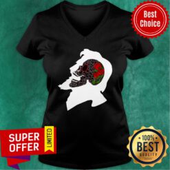 Sugar Skull Hamlet Day Of The Dead Dia De Los Muertos V-neck