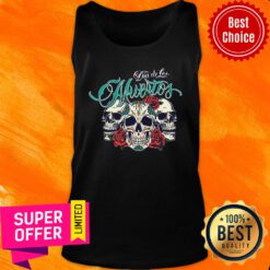 Three Sugar Skull Day Of The Dead Dia De Los Muertos Colorful Tank Top