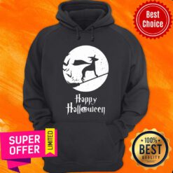 Top Halloween Witch Whippet Dog Lover Hoodie