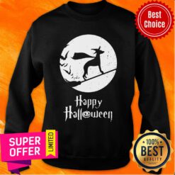 Top Halloween Witch Whippet Dog Lover Sweatshirt