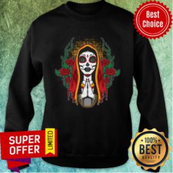Woman Sugar Skull Day Of The Dead Dia De Muertos Sweatshirt