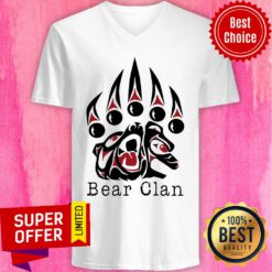 Wu Tang Clan Bear Clan Paw Bear V-neck