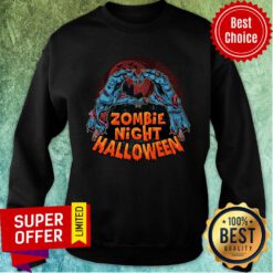 Zombie Night Hands Halloween Sweatshirt