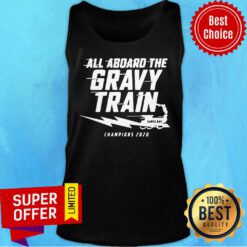All Aboard The Gravy Train Tampa Bay Lightning Champion 2020 Tank Top
