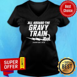 All Aboard The Gravy Train Tampa Bay Lightning Champion 2020 V-neck