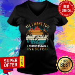 All I Want For Chrismas Is A Big Fish V-neck
