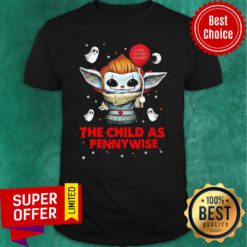 Baby Yoda Balloon Ghost The Child As Pennywise Halloween Shirt
