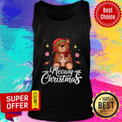Bear Gift Meowy Christmas Tank Top